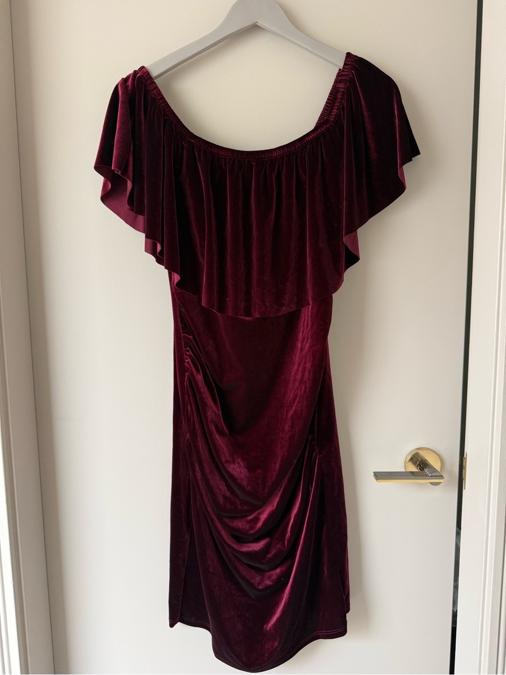 My Bump Faux Velvet Maternity Dress